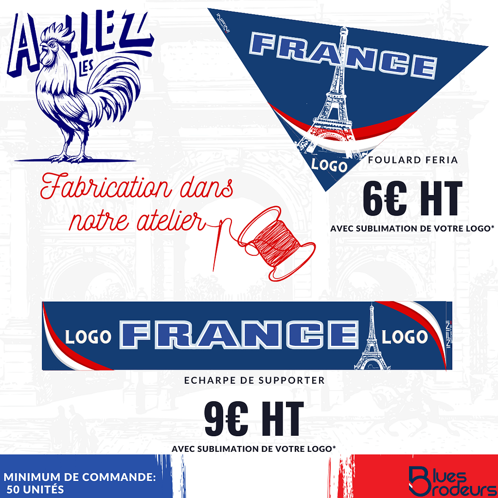 FABRICATION DE FOULARD DE FERIA ET ECHARPE DE SUPPORTER